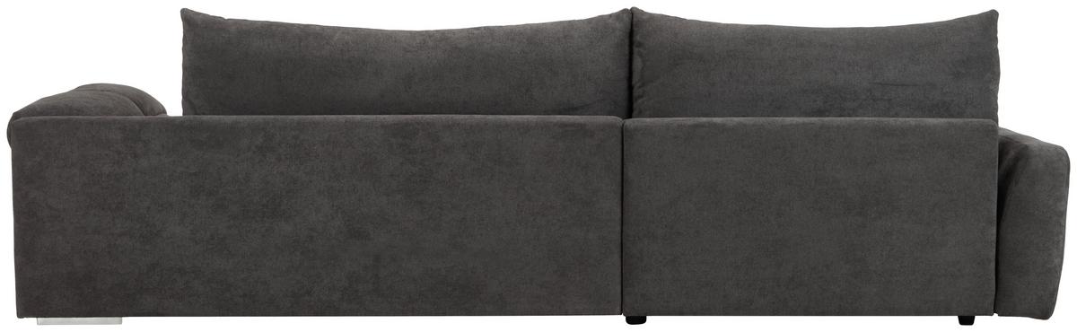 Wohnlandschaft Waikiki in Schwarz - Chromfarben/Schwarz, KONVENTIONELL, Kunststoff/Textil (337/69/228cm) - Mömax