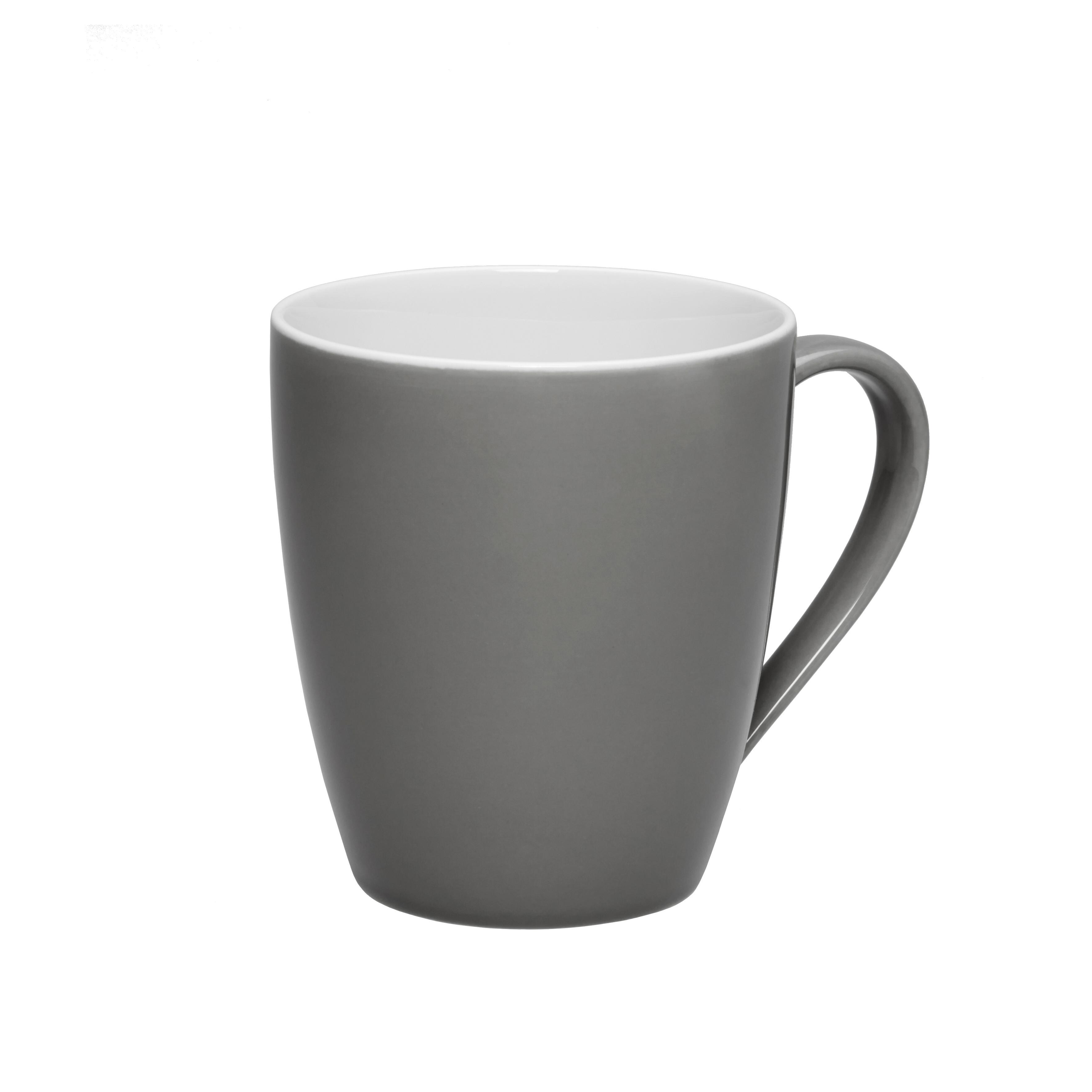 Kaffeebecher Sandy aus Keramik ca. 360ml - Grau, KONVENTIONELL, Keramik (8,9/10cm) - Mömax modern living