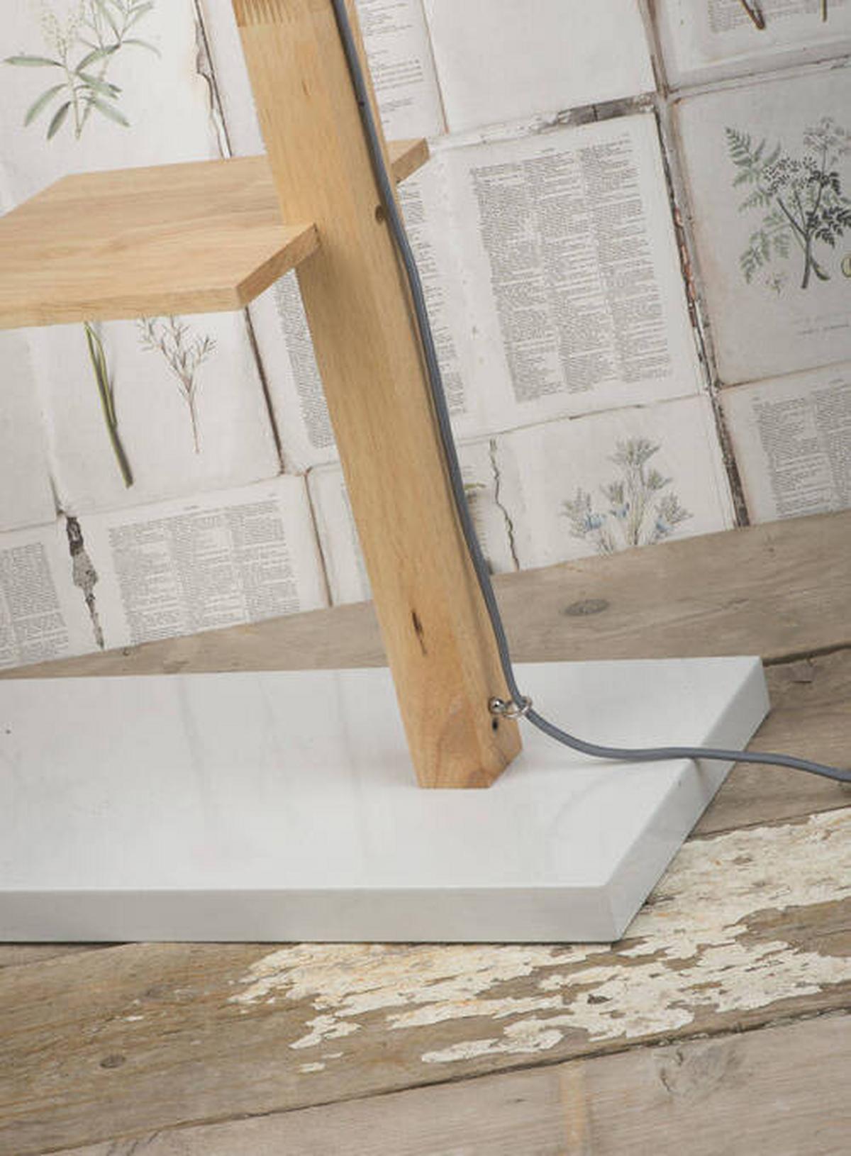 Állólámpa Cambridge/f/w - fehér, Design, fa/fém (30/168/49cm) - It's about Romi