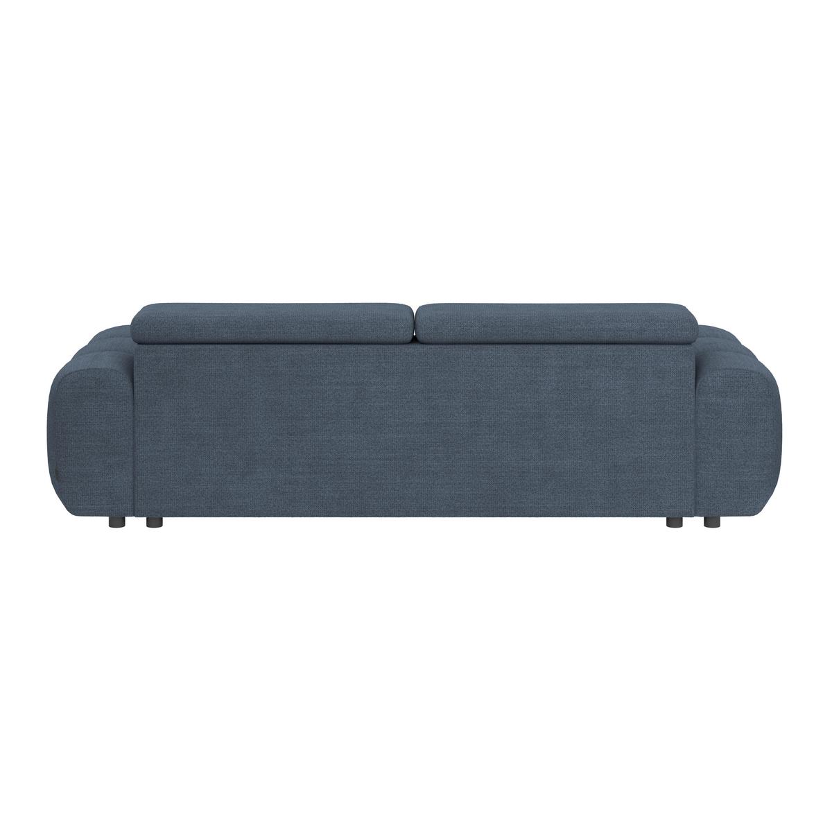 Velika Sofa Bull - plava/crna, Trend, tekstil/plastika (248/77-97/108cm) - Luca Bessoni