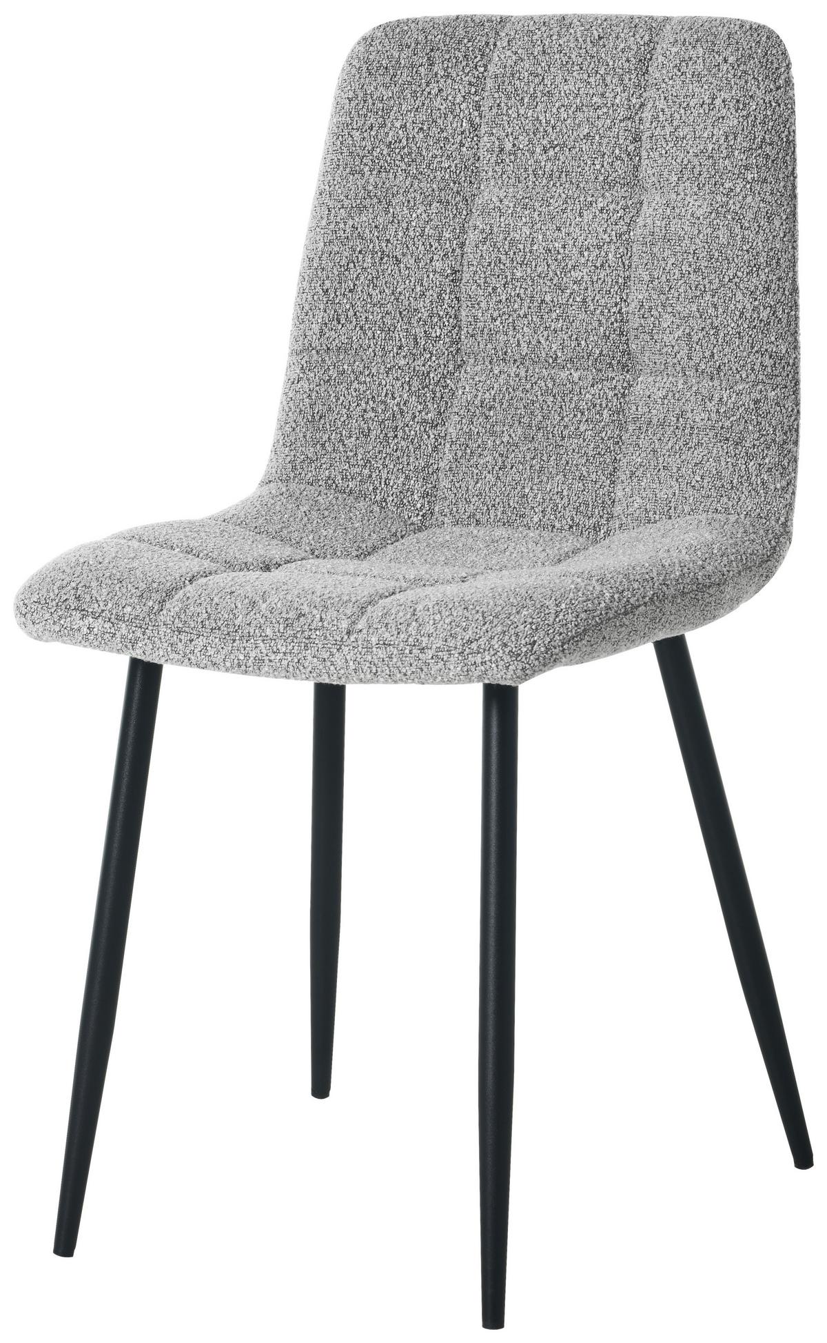 Stol Nino, Sive Barve - siva/črna, Moderno, kovina/tekstil (45/88/55cm) - Based
