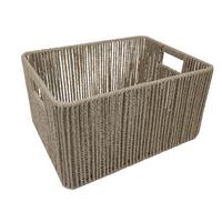 Coș Sophie - culoare natur, Konventionell, hârtie/metal (40/20/30cm) - Modern Living