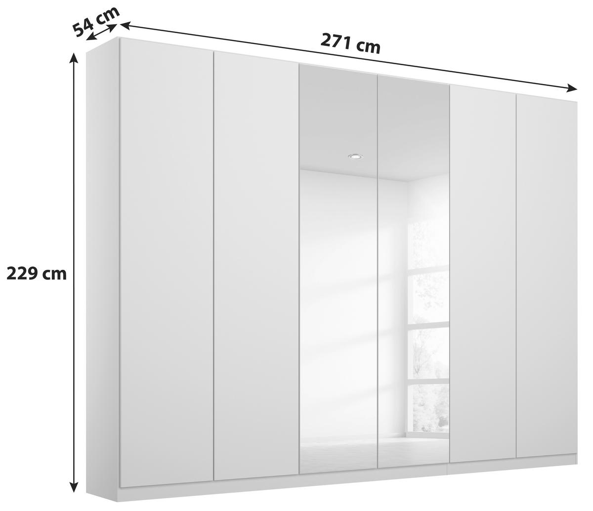 DULAP USI ROTATIVE ALABAMA - argintiu/gri deschis, Modern, material pe bază de lemn (271/229/54cm) - Modern Living