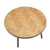 SOFFBORD PARKER -BASED- - svart/naturfärgad, Lifestyle, metall/trämaterial (80/40cm) - Based