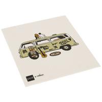 Schwammtuch Peter in Schwarz/Weiß ca. 20x17cm - Schwarz/Weiß, Textil (20/17cm)