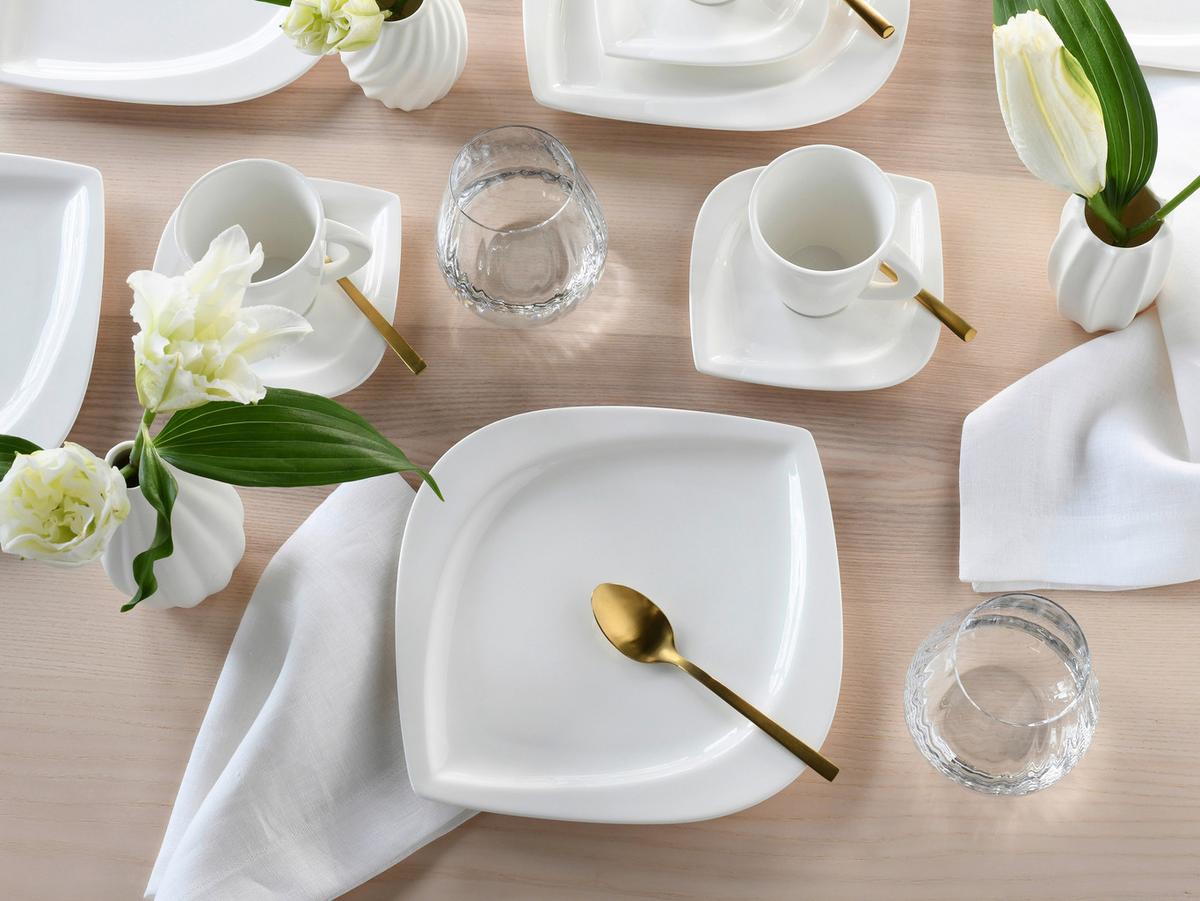 Kavni Servis Melbourne Creme, 18-Delni - krem barve, Basics, keramika - Creatable