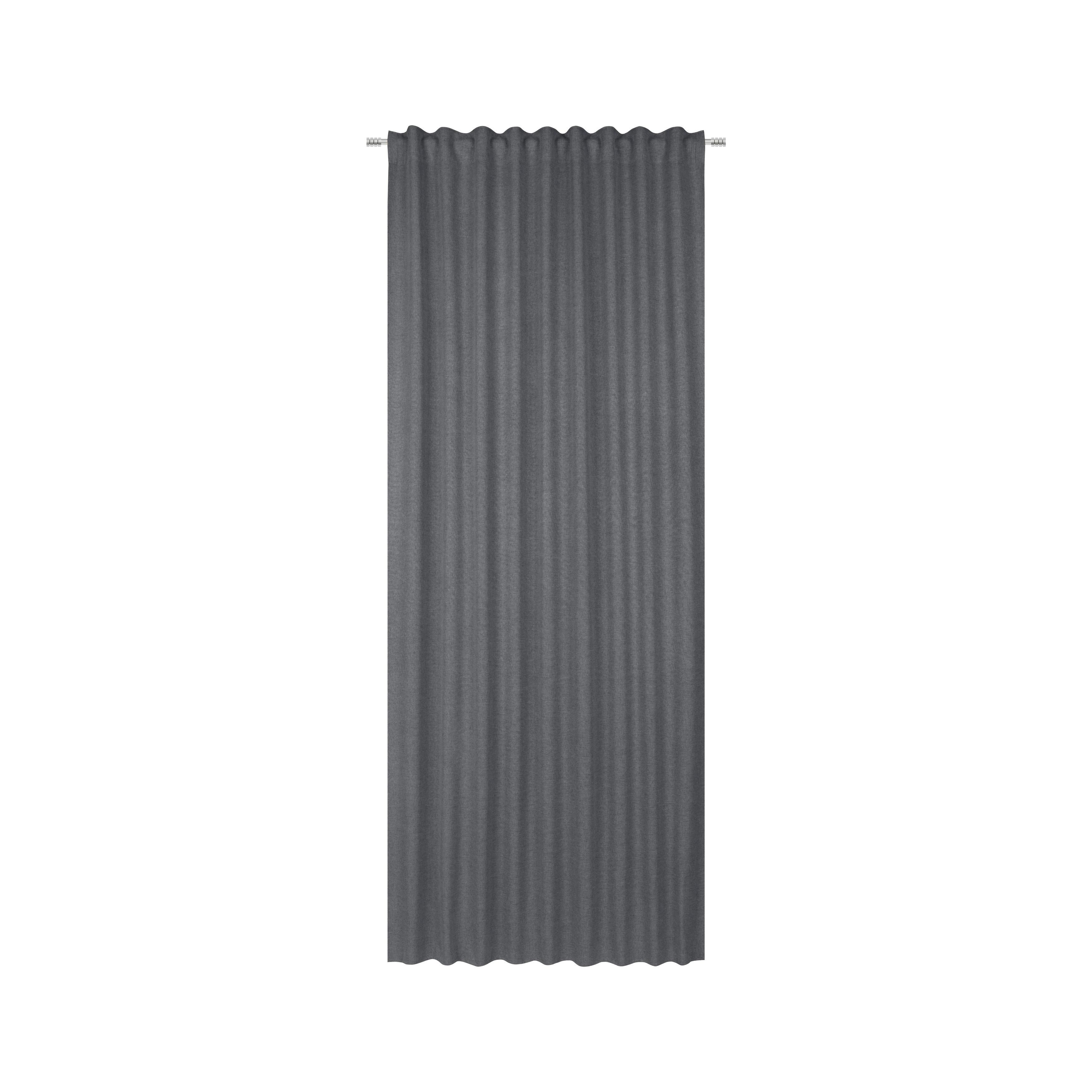 Končana Zavesa Ulrich - antracit, tekstil (135/245cm) - Modern Living