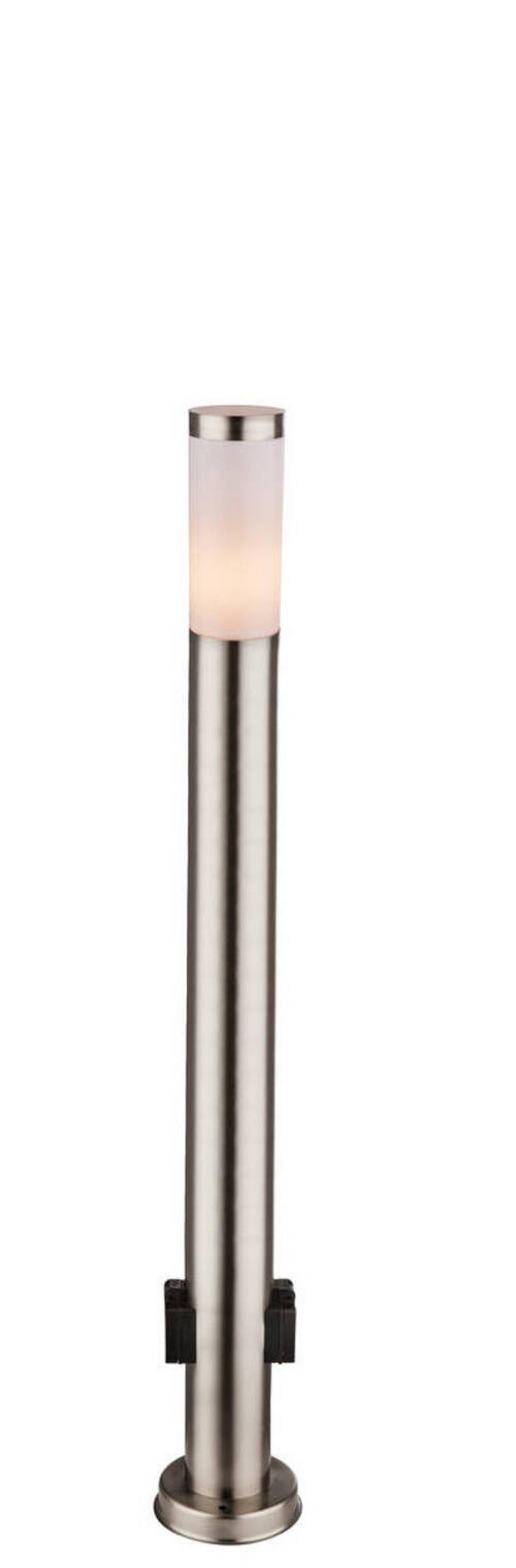 Zunanja Svetilka Boston, 23 W - barve nerjavečega jekla/opal, Design, kovina/umetna masa (13,1/110cm) - Globo