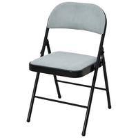 Zložljiv Stol Walter, Zelena, Žamet - črna/zelena, Moderno, kovina/tekstil (46,5cm)