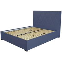 PAT TAPITAT GRACE - culoare lemn fag/albastru închis, Konventionell, textil/material pe bază de lemn (180/200cm) - Based