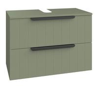 SZAFKA POD UMYWALKĘ ITALLO 385 - zielony/czarny, Romantik / Landhaus, materiał drewnopochodny/metal (76/53/38,5cm) - Xora