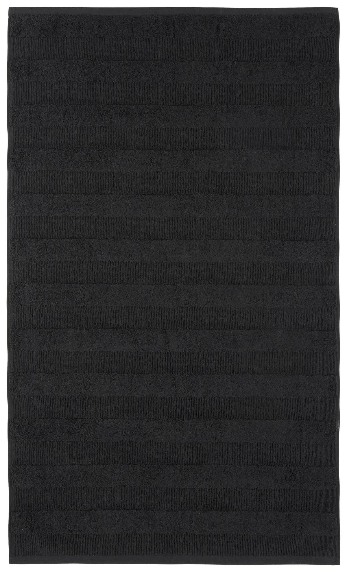 Badematte Chris in Schwarz ca. 60x100cm - Schwarz, Textil (60/100cm) - Premium Living