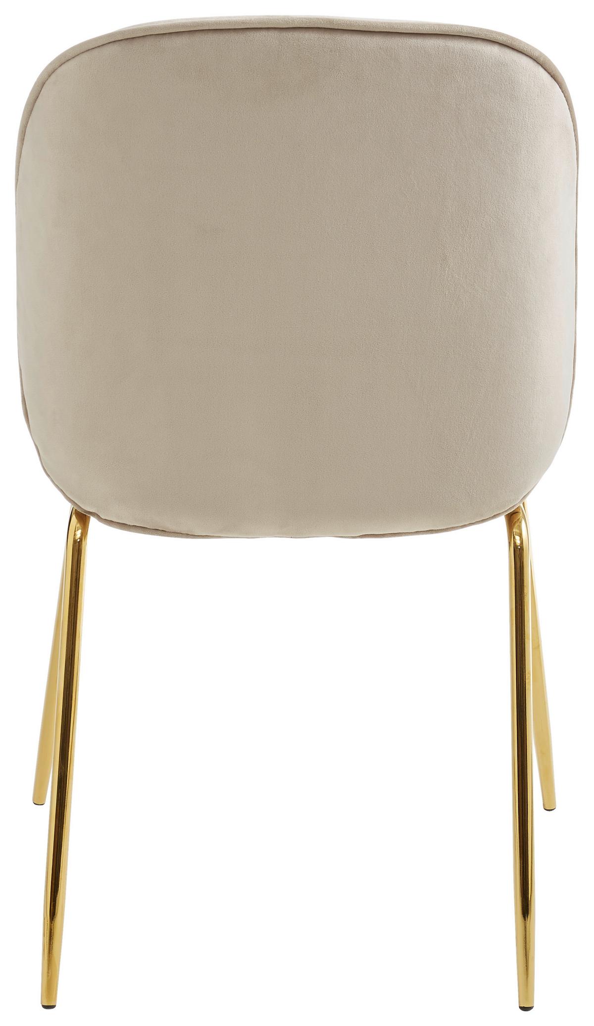 KRZESŁO ADRIANO -TREND- - kolor złoty/taupe, Trend, metal/tkanina (46/86/60cm) - Livetastic