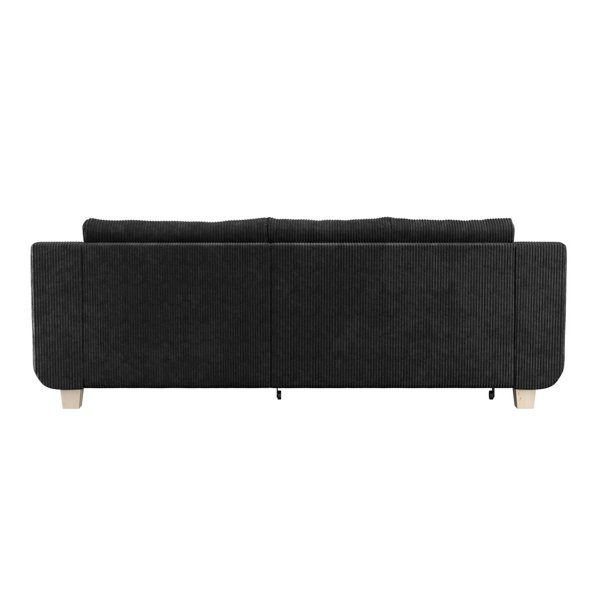 Colţar ALEX - gri închis, Modern, textil (246/88cm) - Modern Living