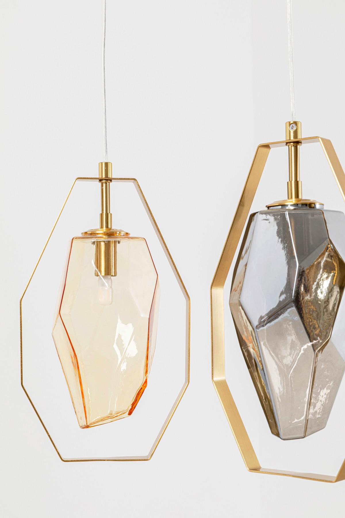 LAMPA WISZĄCA 55395 - Modern, metal/szkło (110/130/12cm) - Kare-Design