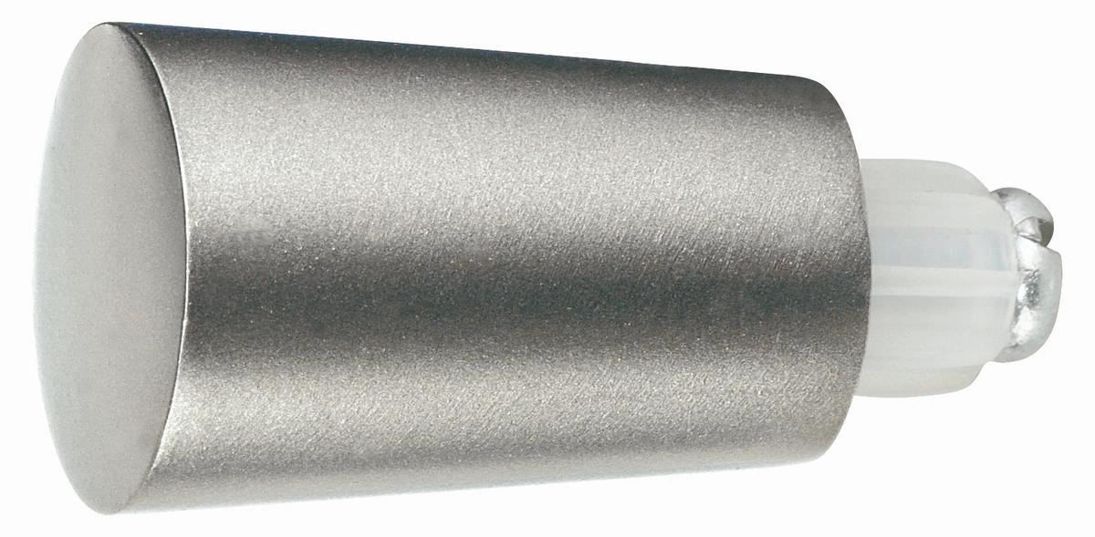 Endstück Combi Tulpe aus Metall - Edelstahlfarben, MODERN, Metall (1/1/1cm) - Modern Living