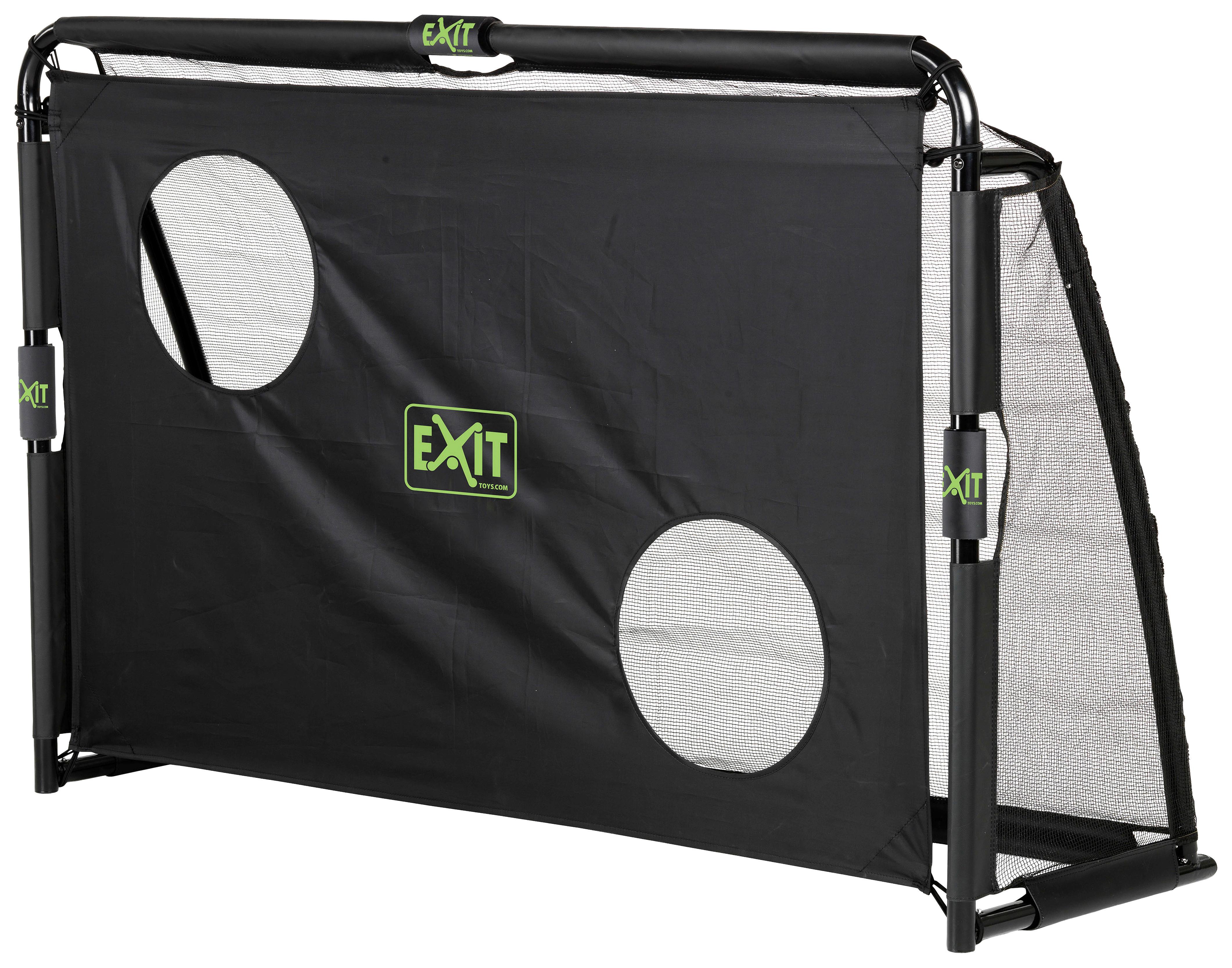 Fußballtor Exit Maestro Schwarz - Schwarz, KONVENTIONELL, Kunststoff/Metall (180/120/120cm) - EXIT Toys