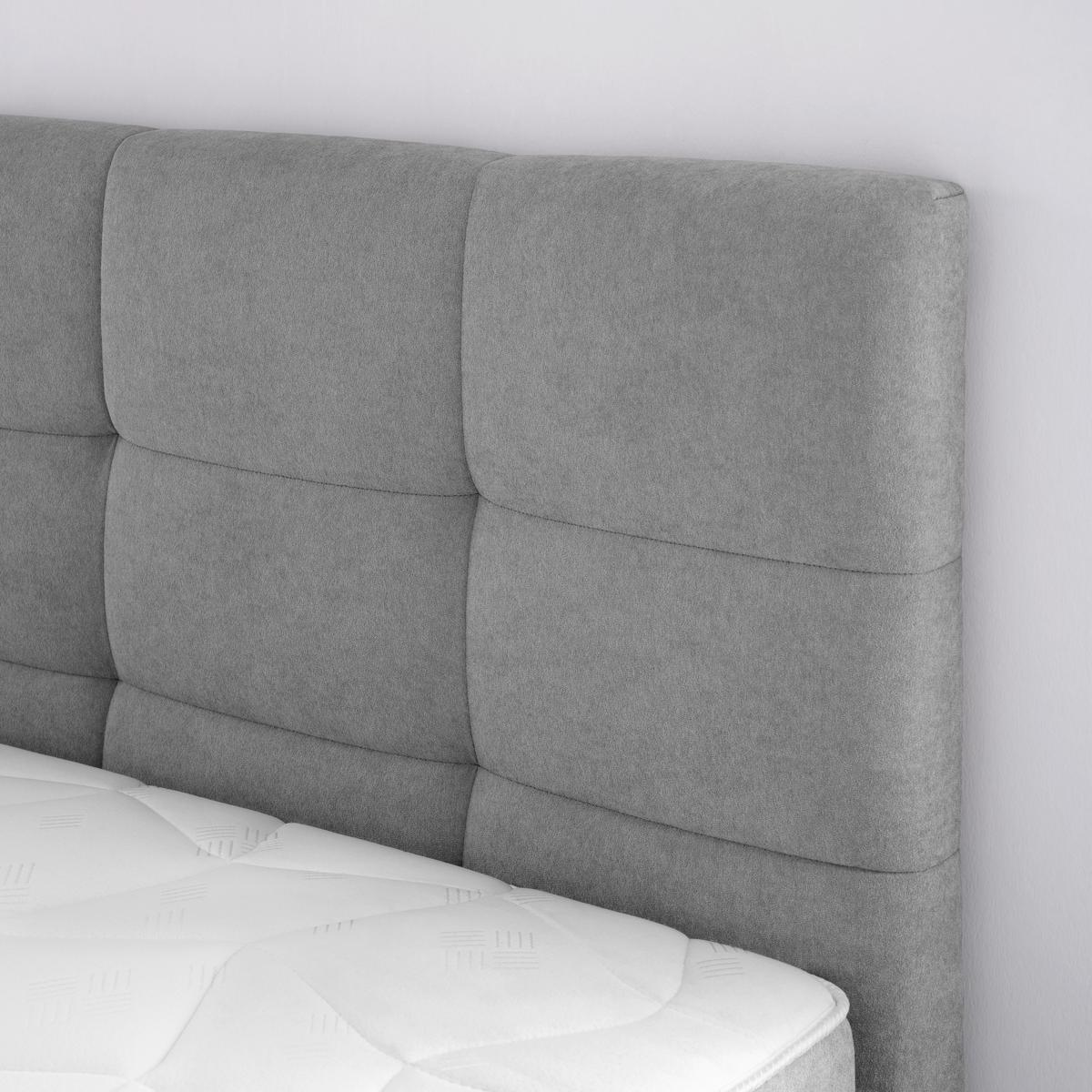 Box Krevet Oviedo - siva, Konvencionalno, tekstil/metal (160/200cm) - Based