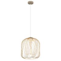 HÄNGELEUCHTE 15965H1 DICHTI - Sandfarben/Weiss, Basics, Kunststoff/Metall (35/150cm) - Globo