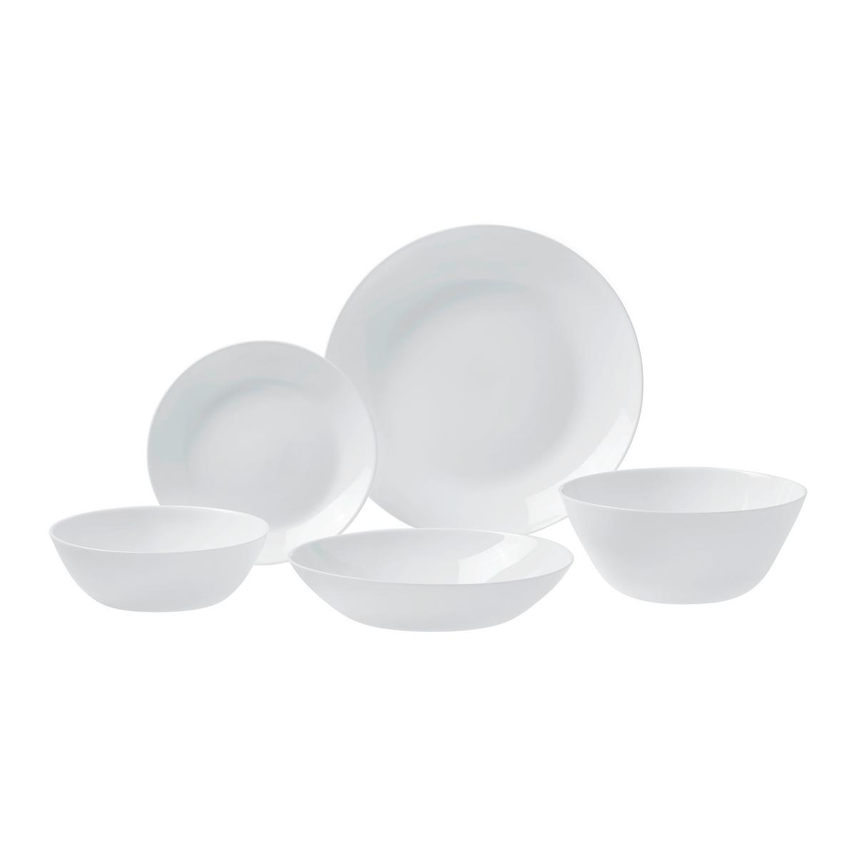 Tanjur Plitki Gitte -Based- - bijela, Basics, staklo (24,8/2,5cm) - Best Price