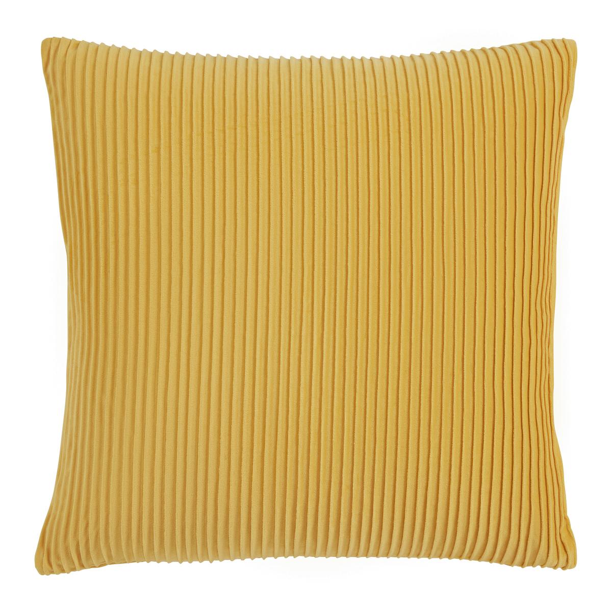 Zierkissen Melania Gelb ca. 45x45cm - Gelb, ROMANTIK / LANDHAUS, Textil (45/45cm) - Modern Living