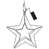 Dekohänger Elvira I Schwarz - Schwarz, KONVENTIONELL, Kunststoff/Metall (29,5/30/6cm) - Mömax