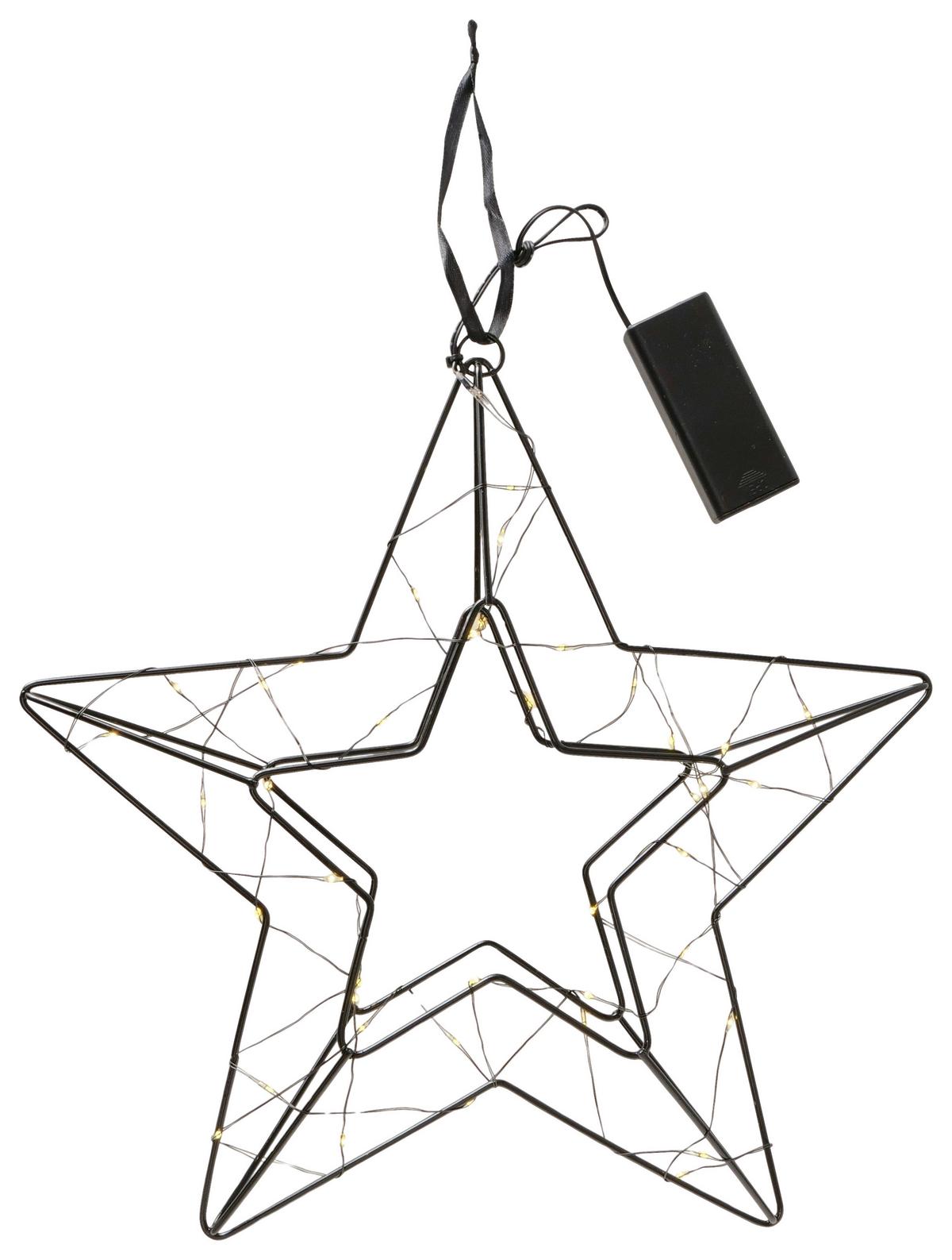 Dekohänger Elvira I Schwarz - Schwarz, KONVENTIONELL, Kunststoff/Metall (29,5/30/6cm) - Mömax