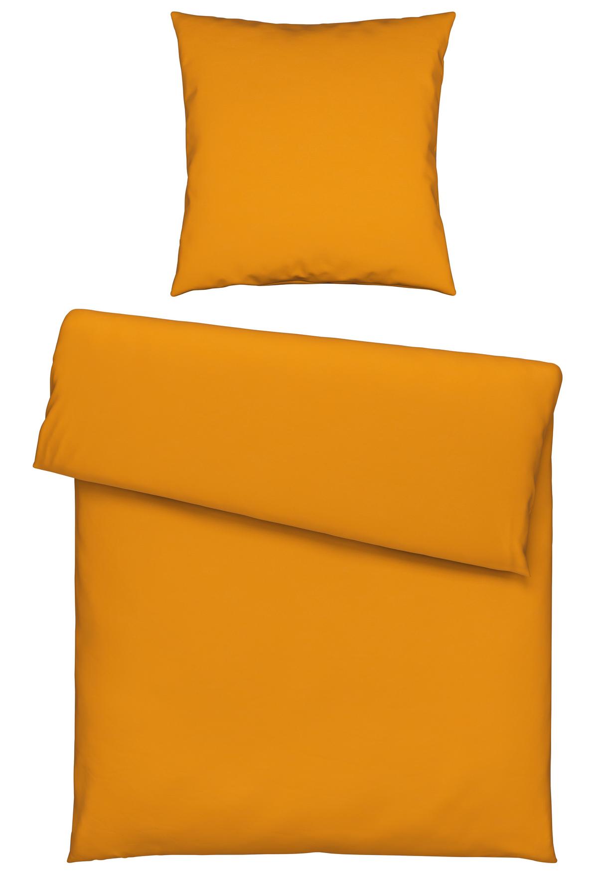 Bettwäsche Iris in Gelb ca. 135x200cm - Gelb, MODERN, Textil (135/200cm) - Modern Living