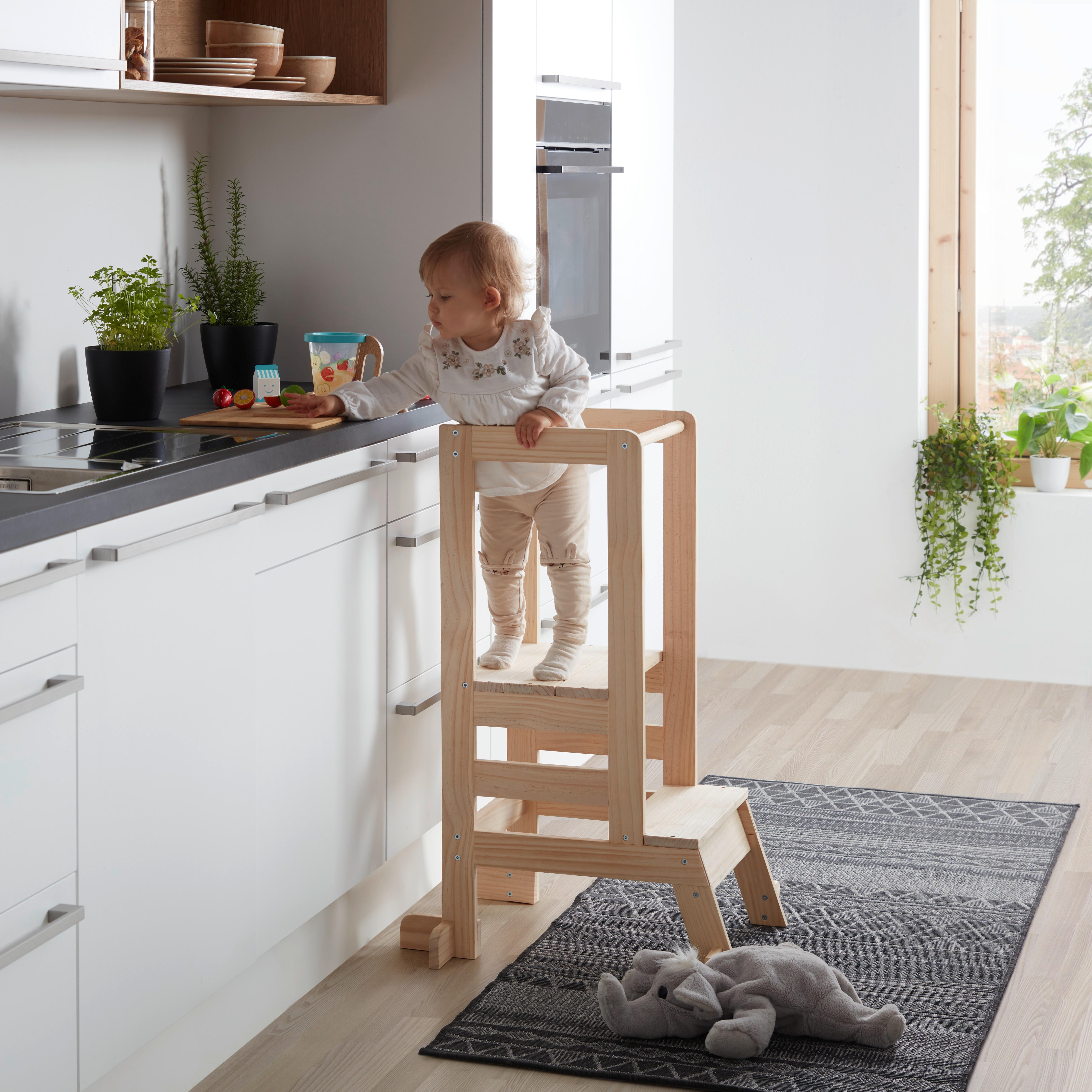 Lernturm Emmy Naturfarben - Naturfarben, KONVENTIONELL, Holz (39/90/51cm) - Mömax
