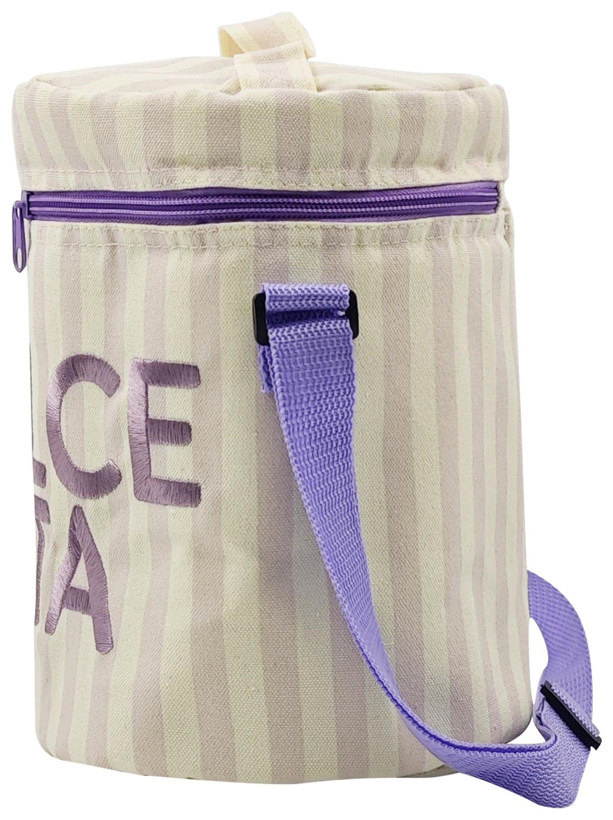 Kühltasche Dolce Vita Weiß/Flieder ca. 7l - Flieder/Weiß, KONVENTIONELL, Kunststoff/Textil (17/24/17cm) - Mömax