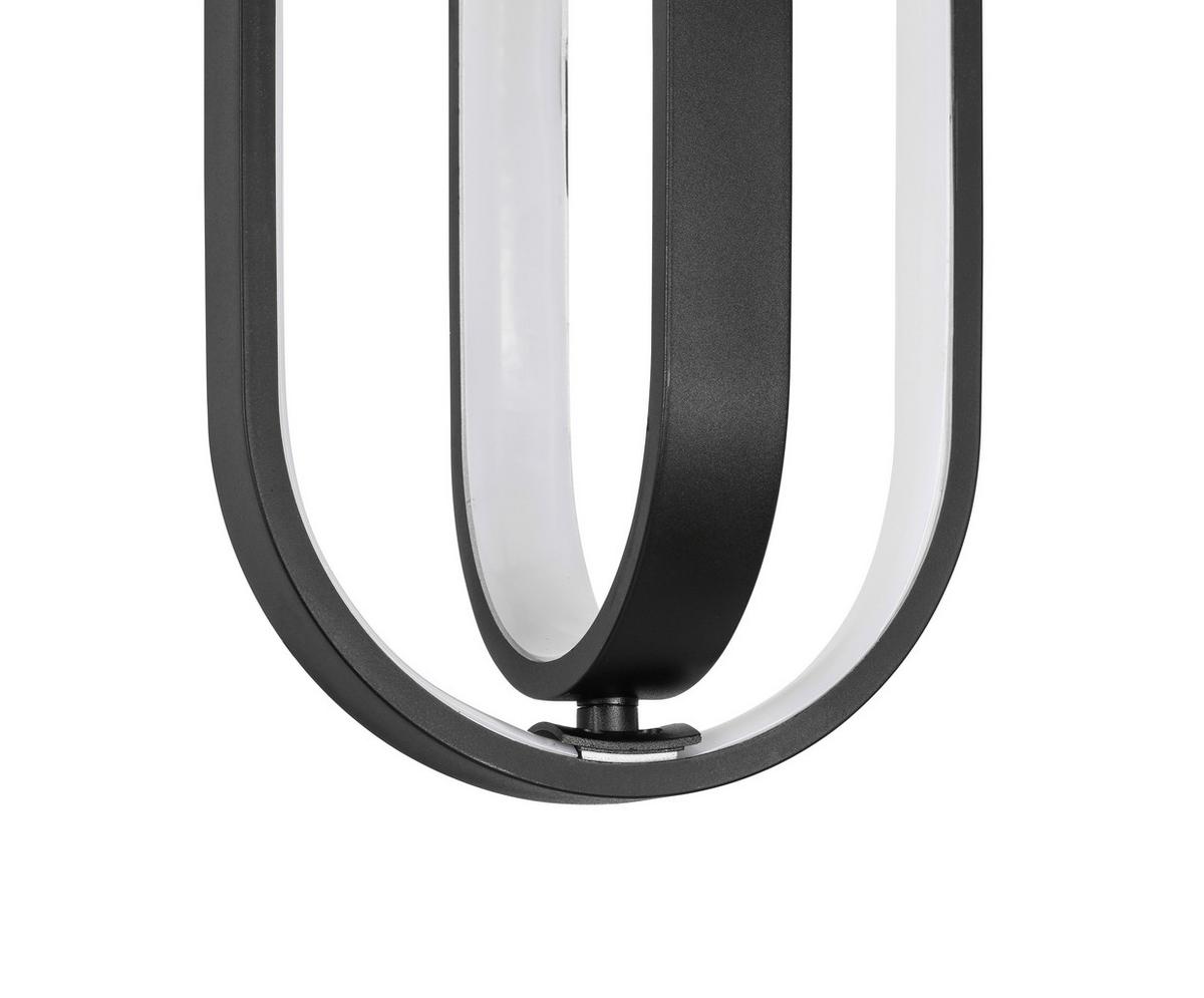 LAMPA WISZĄCA LED NIMA - czarny, Design, tworzywo sztuczne/metal (21/200cm) - Novel