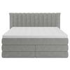 Boxspringbett Lina Grau ca. 180x200cm - Grau, KONVENTIONELL, Holz/Holzwerkstoff (180/200cm) - Premium Living