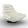 RELAXFÅTÖLJ LENA - vit/svart, Modern, metall/textil (85/82/113cm) - Bessagi Home