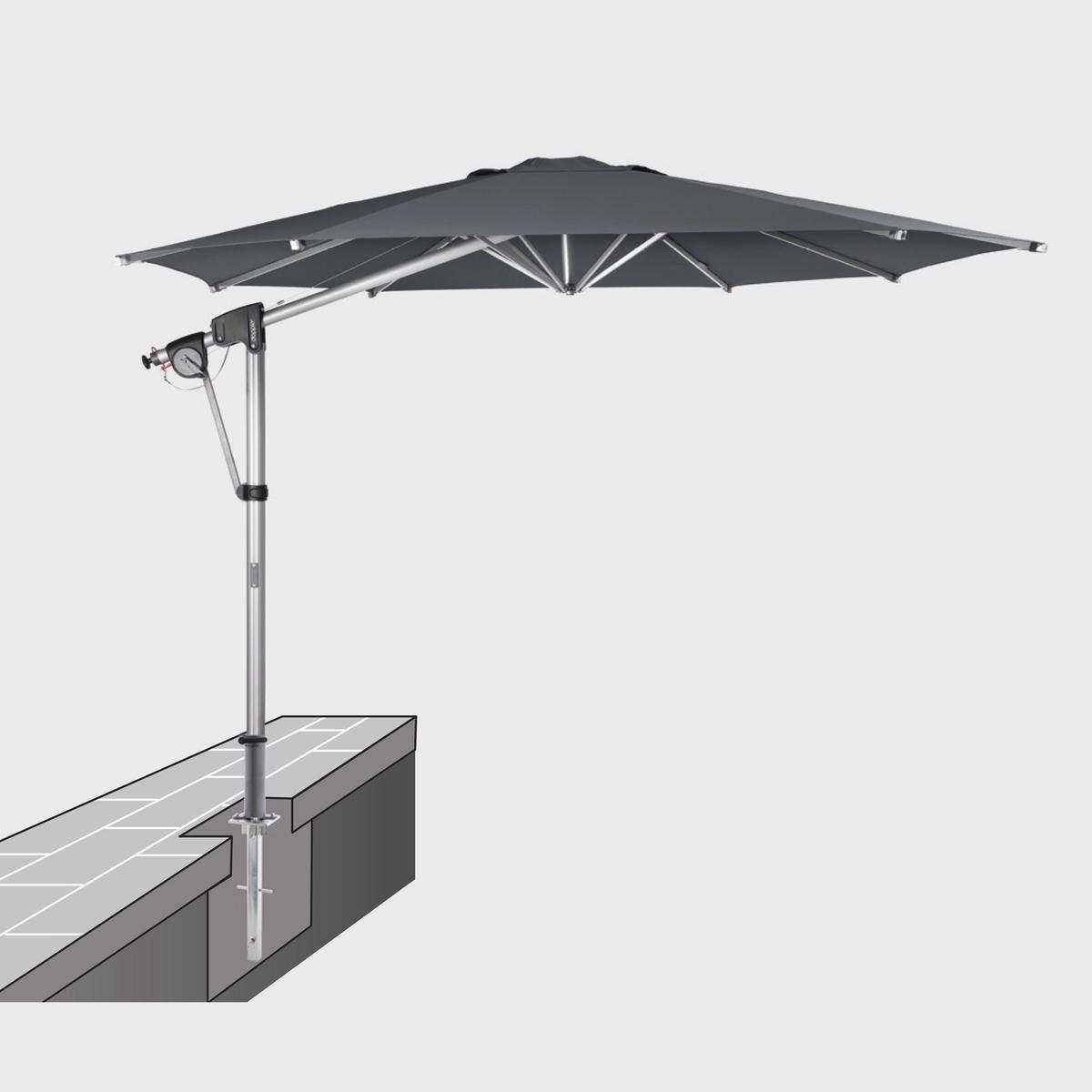 Sonnenschirmständer Universal ca. 13,5x50x13,5 cm - Silberfarben, Basics, Metall (13,5/50/13,5cm) - KNIRPS