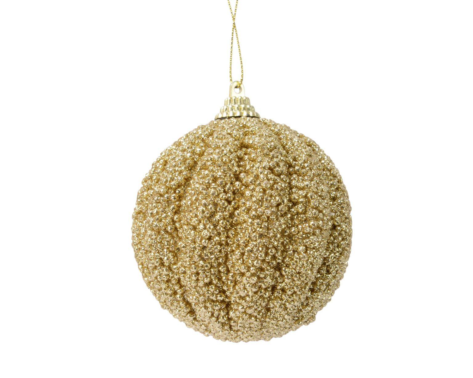 Kuglica Za Bor Jesse - zlatne boje, Basics, plastika (8cm)