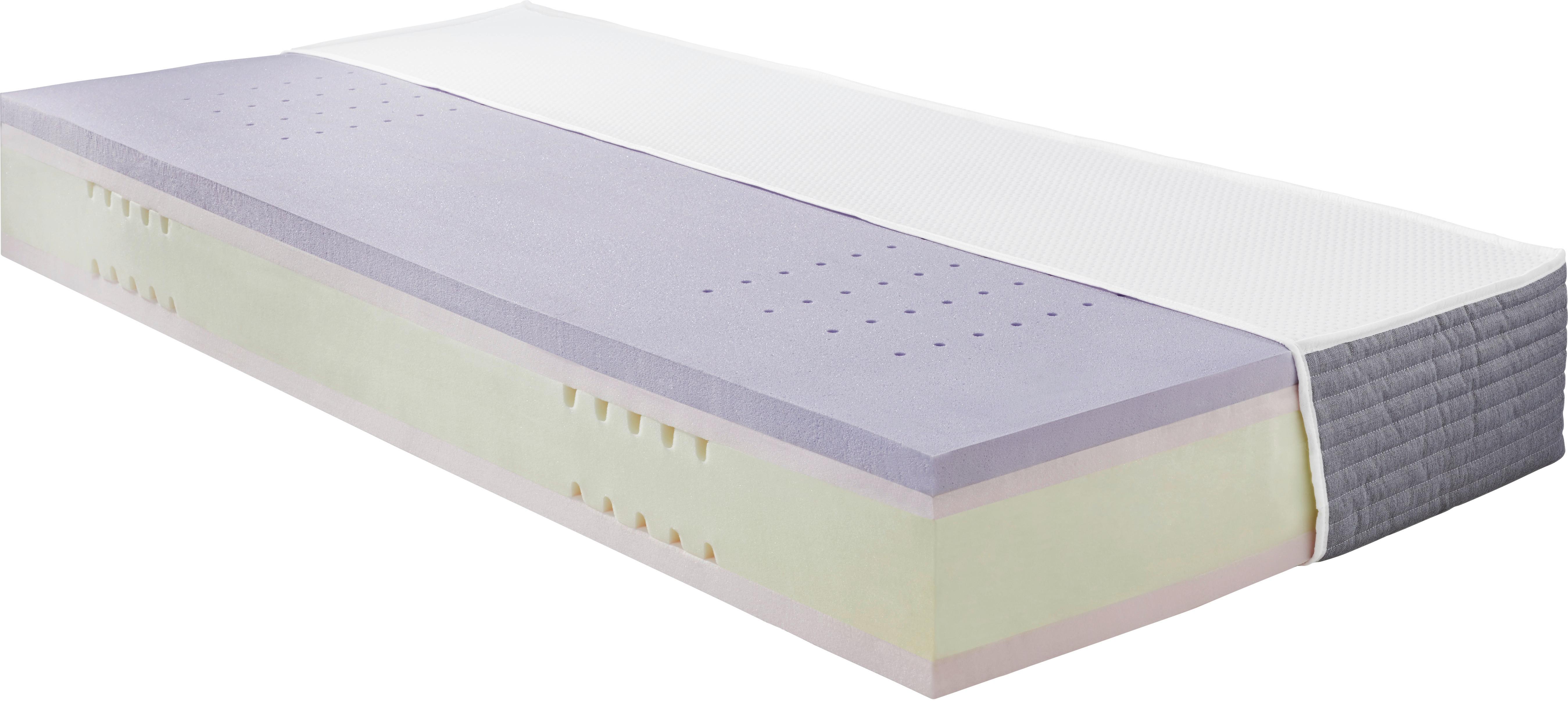 Matratze ca. 140x200cm - Weiss/Anthrazit (140/200cm) - Based