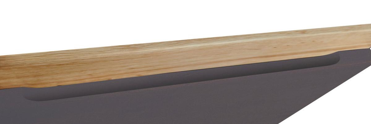 Küchenzeile Turin ohne Geräte ca. 300 cm Grau/Wotan Eiche - Eiche Wotan/Grau, Design, Holzwerkstoff (300cm) - Held