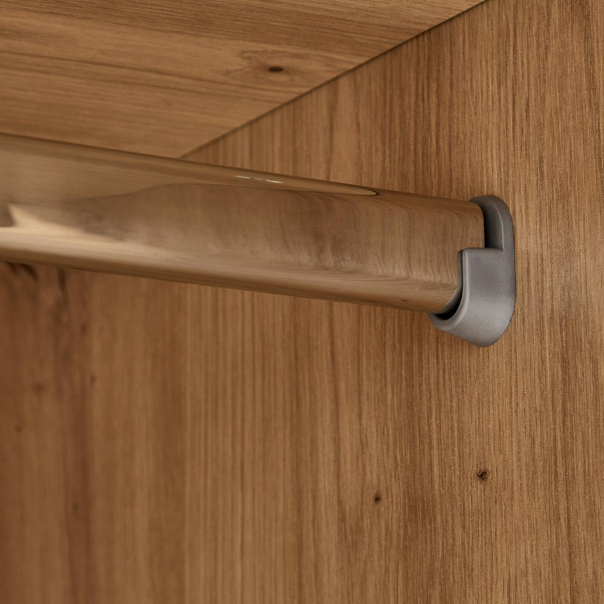 Kleiderschrank Casa Mia Kaschmirfarben/Eiche Artisan - Kaschmir/Anthrazit, KONVENTIONELL, Holzwerkstoff/Metall (152/217/64cm) - Mömax