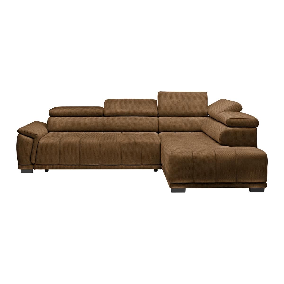 Kutna Garnitura Gremio - boje hrđe/crna, Moderno, tekstil/plastika (283/206cm) - Modern Living