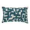 Díszpárna Silva 30/50 - türkiz/fehér, Modern, textil (30/50cm) - Modern Living