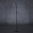 Stehleuchte Mauro - Schwarz, MODERN, Metall (19/145cm) - MODERN LIVING