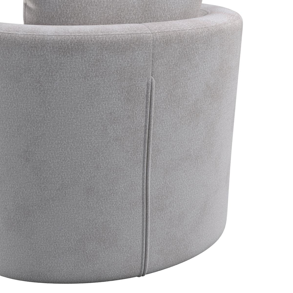Sessel Marieta Chenille Greige - Greige/Beige, MODERN, Holz/Textil (76/84/78cm)