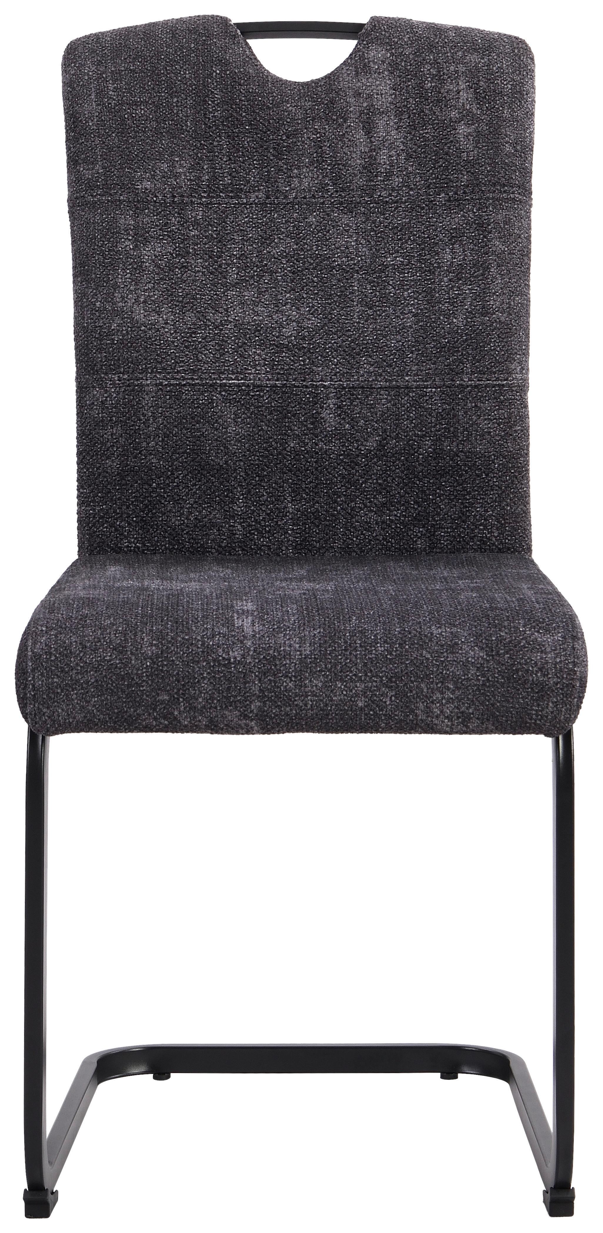 Stol Maggie, Antracit - siva/črna, Konvencionalno, kovina/tekstil (44/95/56cm)