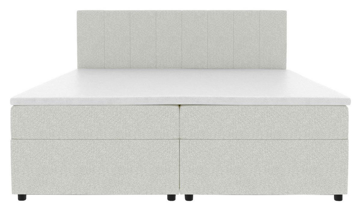 Boxbett Odin Grau ca. 160x200cm - Schwarz/Grau, KONVENTIONELL, Kunststoff/Textil (160/200cm) - Based