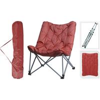 Kempingszék Camp - piros, fém (83/74/91cm)