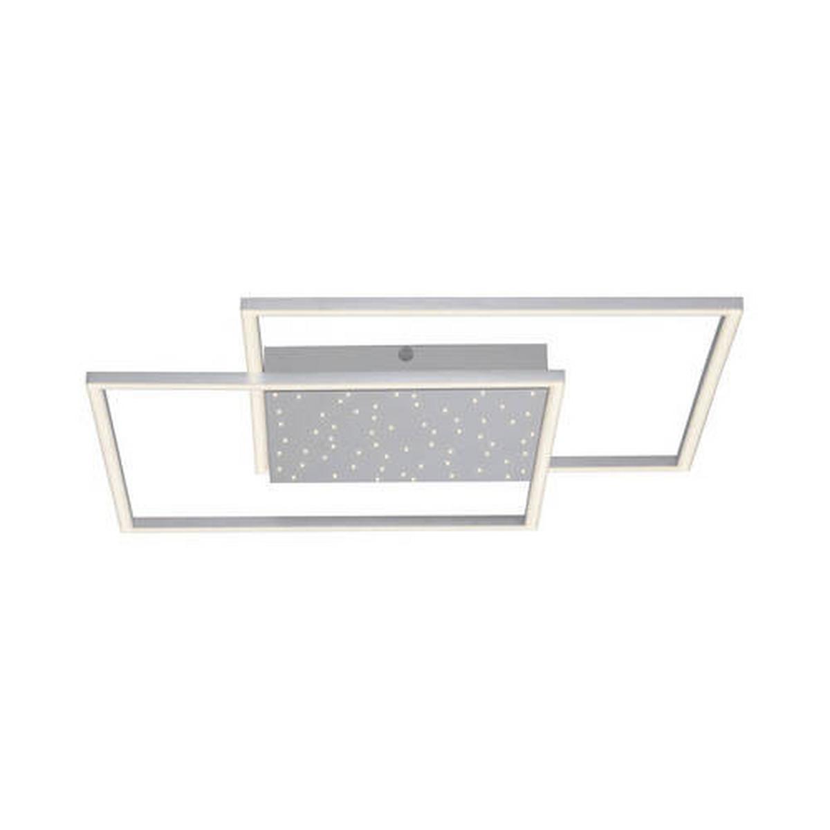 LED-Deckenleuchte Yuki in Grau max. 57 Watt - Grau, Design, Metall (67/67/5cm) - Paul Neuhaus