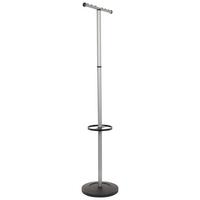 Garderobni Obešalnik Space I, Črna, Srebrna - srebrne barve/črna, Moderno, kamen/kovina (49/172/35cm) - MID.YOU