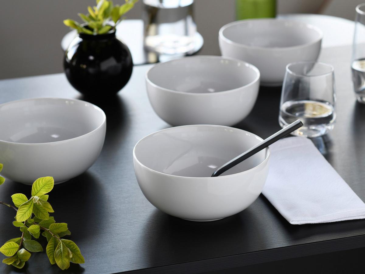 Set Posod All Round, 4-Delni - bela, Design, keramika (16cm) - Creatable