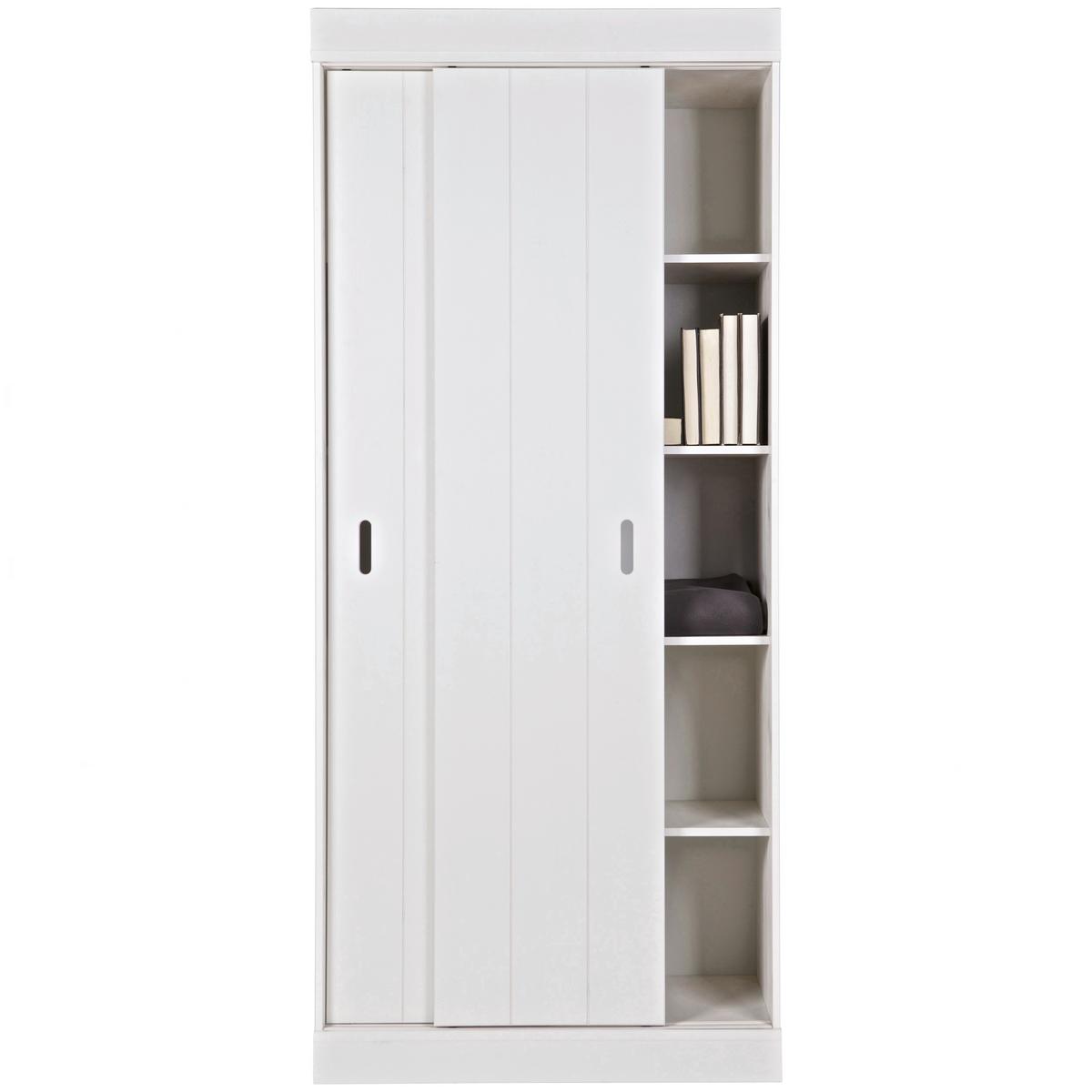 Schrank Row Weiß - Weiß, Basics, Holz (85/195/44cm) - MID.YOU