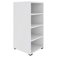 Regal Unit Bele Barve - črna/bela, Moderno, leseni material (45,6/89,6/40cm) - Based